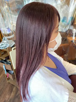 セミロング カラー パーマ ヘアアレンジ メンズ キッズ ネイル マツエク・マツパ emu所属・🌈髪質改善・美髪矯 正・平野瀬乃🌈のヘアスタイル