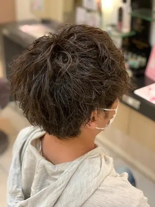 ショート パーマ メンズ トータルビューティー K:R鶴川のヘアスタイル