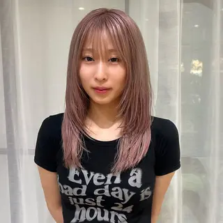 セミロング ボブレイヤー/ ブリーチ/miyuuのヘアスタイル