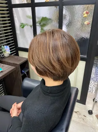 ショート カラー 韓国ヘア☁️ mitsukiのヘアスタイル