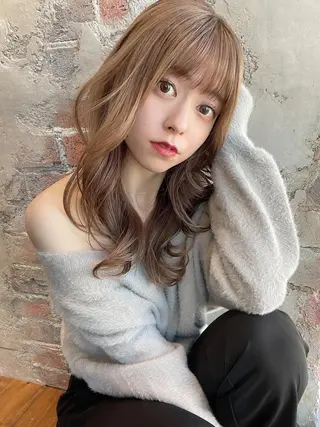 セミロング モテ髪🤍こなれヘア 藤山裕大のヘアスタイル