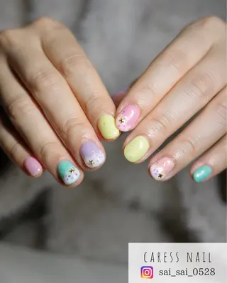 ネイル caress  nail カレスネイル　代々木上原所属・カレスネイル さいのネイルデザイン