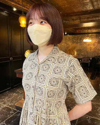 ショート カラー haco＋所属・圧倒的デザイン力 店長🎨RENAのヘアスタイル