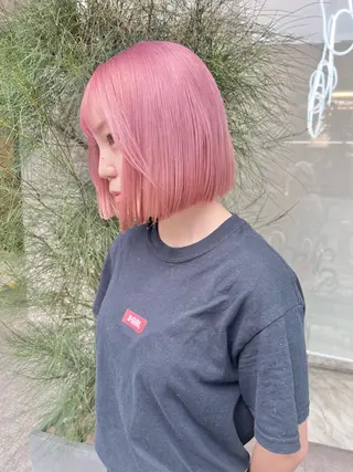 ロング カラー フェザーショート⚡️ REONのヘアスタイル