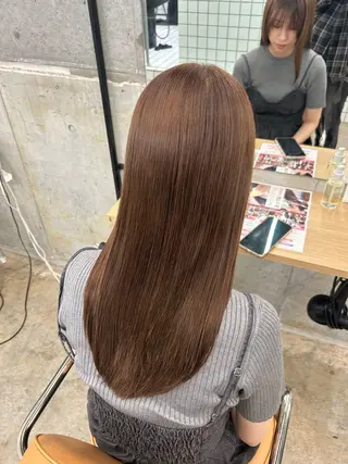 ロング 💙ハイトーン／韓国 style あかねのヘアスタイル