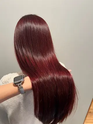 セミロング カラー ミディアムレイヤー/ 艶カラー🎀　emiのヘアスタイル