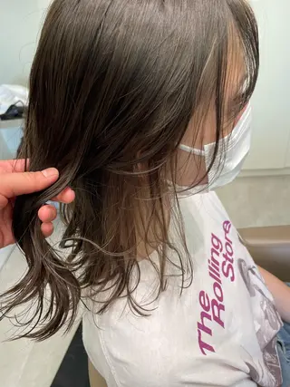 ミディアム カラー ボブ/透明感 カラー /風花のヘアスタイル