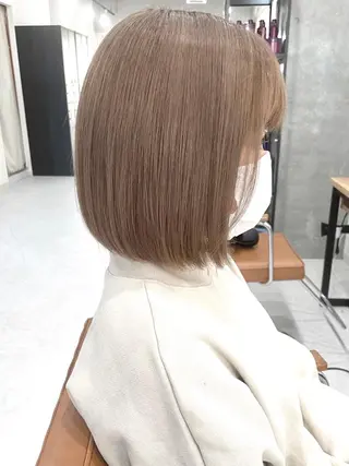ミディアム カラー メンズモテパーマ💙 fuwaのヘアスタイル