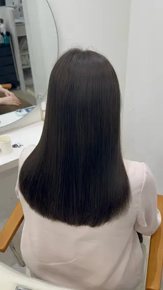 セミロング 韓国風cut/ 縮毛矯正/正岡幹康のヘアスタイル