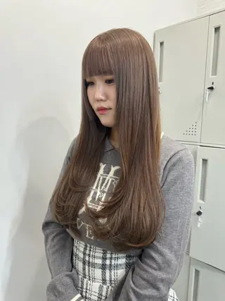 ロング sunc所属・こはる/韓国🇰🇷 /レイヤー/カラー♡のヘアスタイル