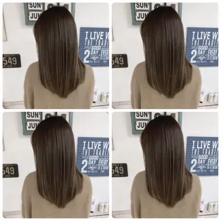 セミロング カラー 京都大人女性ショート 徒歩1分/秋山のヘアスタイル