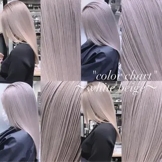 セミロング カラー 💜ハイトーン💛 マジカルかいちゃんのヘアスタイル