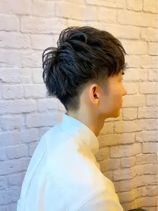 ミディアム パーマ ヘアアレンジ メンズ 【メンズカット】 黒田美穂のヘアスタイル