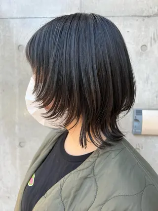 ミディアム カラー ヘアアレンジ 🐺ウルフの神🐺 /カラー/けいすけのヘアスタイル