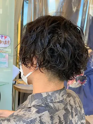 ショート パーマ メンズ トータルビューティー K:R鶴川のヘアスタイル