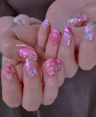 ネイル 3dパーツ/流行り 👧shushu❤️のネイルデザイン