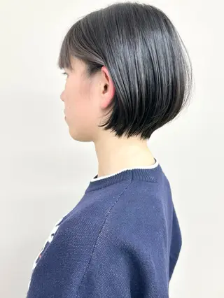 ショート 小顔ボブ/お悩み解決 /ボブパーマ/とういのヘアスタイル