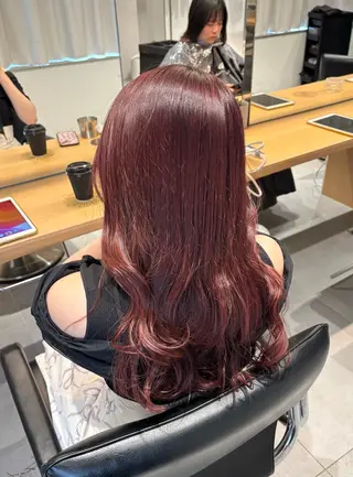 ロング カラー girlyhair 🤍mikuのヘアスタイル