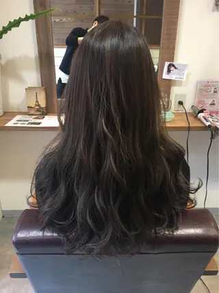 ロング カラー hair salon Ranun髪質改善のヘアスタイル
