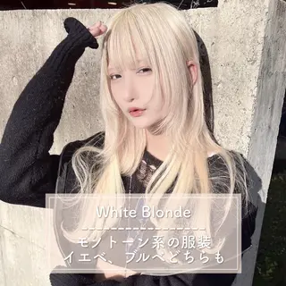 ロング カラー ダブルカラー特化💍 tiam💍韓国ヘアのヘアスタイル