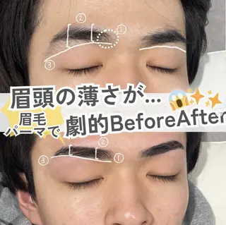 メンズ アイブロウ メンズ眉毛専門 みさ 指名料1000円の眉毛・アイブロウイメージ