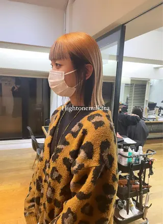 ミディアム カラー 🟧オシャレ女子多数 アツシ🟧のヘアスタイル