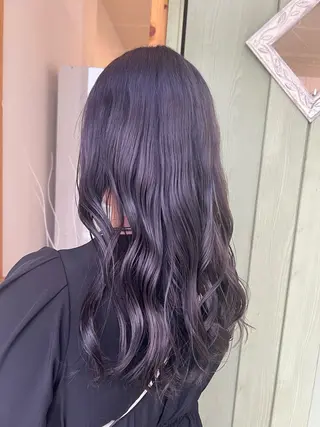 ロング カラー 🦋寒色カラー/透明 感カラー🦋 レイナのヘアスタイル