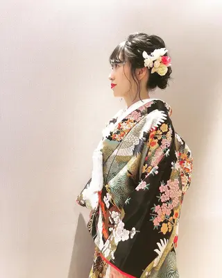 ミディアム ヘアアレンジ YAP！HAIR所属・YAP！HAIR トコツメアヤノのヘアスタイル