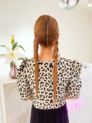 ロング ヘアアレンジ 🎀ダブルカラー/ ピンク×ガーリー🎀のヘアスタイル