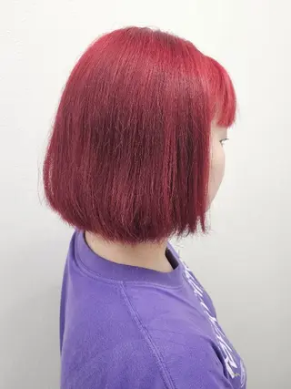 カラー 🍒renka🍒 ボブ/ショート/暖色のヘアスタイル