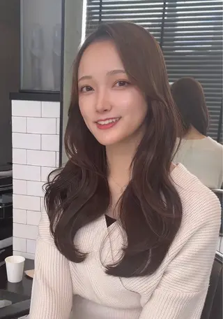 セミロング カラー 🌫️大人韓国ヘア 🌫️naoyaのヘアスタイル