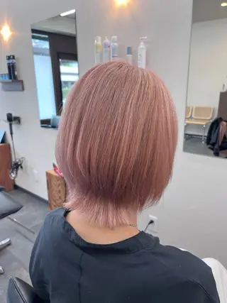 ミディアム カラー enn.bleach by t.a.g所属・SHUNTA /ブリーチ/レイヤーのヘアスタイル