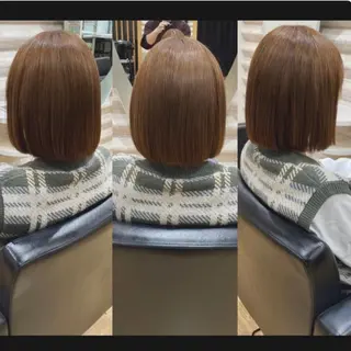 ミディアム カラー 『艶髪』で印象が激変 ！髪質改善専門KONのヘアスタイル