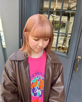 ミディアム カラー ROCCOeast Rukaのヘアスタイル