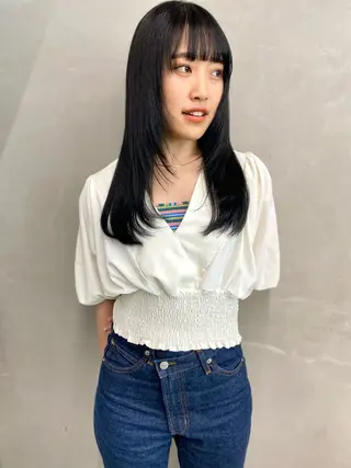 ロング カラー レイヤー/柔色 カラー/SAkiのヘアスタイル