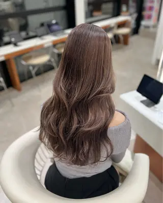 ロング カラー 韓国レイヤー🇰🇷 韓国研修◎渋谷カイトのヘアスタイル