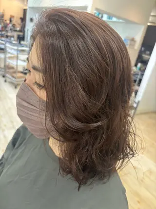 ロング パーマ ルプラボウ 石黒よう子のヘアスタイル