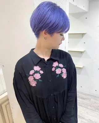 ショート カラー カラーが上手い 辻悠月のヘアスタイル