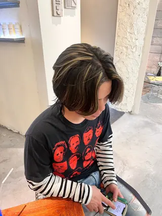 ショート メンズ haco＋所属・圧倒的デザイン力 店長🎨RENAのヘアスタイル