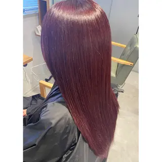 ロング カラー ヘアアレンジ 小國 綾かのヘアスタイル