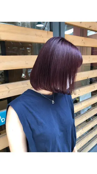 ミディアム カラー あずまぐち めぐみのヘアスタイル