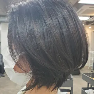 ショート カラー 顔まわりデザイン🌿 ふじこのヘアスタイル