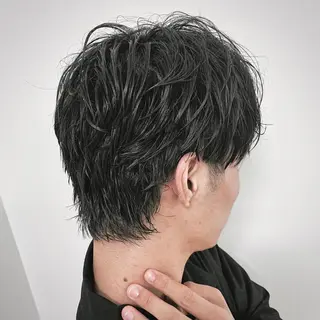 ミディアム メンズ HIROGINZA ヒロ銀座 青山所属・マツオ リュウホウ🐉のヘアスタイル