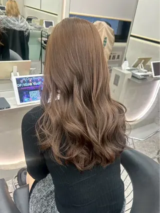 セミロング カラー Lond mare レイヤーカット/韓国のヘアスタイル