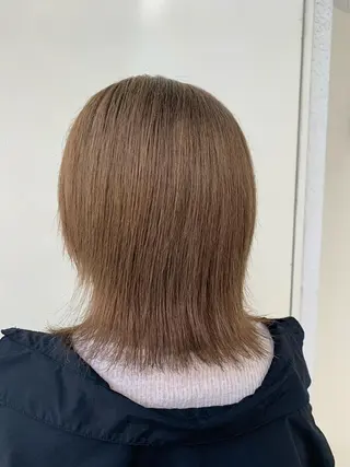 ミディアム カラー ヘアアレンジ kei/透明感カラー /ベージュ/インナーのヘアスタイル