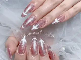 ネイル エツメ💅 長さだし🎀デザインのネイルデザイン