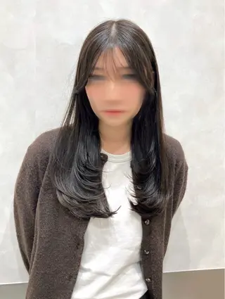 ロング カラー GO TODAY SHAIRE SALON原宿vita店舗所属・💖ブリーチなし透明 感💖ASAHIのヘアスタイル