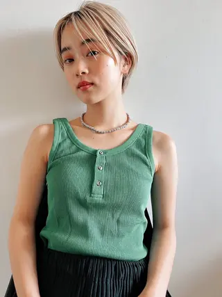 ショート 横浜美容室／暖色系 michika🌹のヘアスタイル