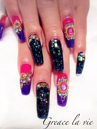 ロング ネイル Greace la vie所属・Greace  la vieのネイルデザイン