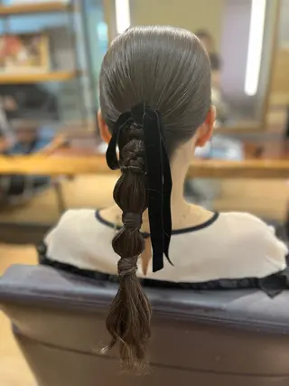 ヘアアレンジ 顔まわり‎🤍小顔 カット🤍みさきのヘアスタイル